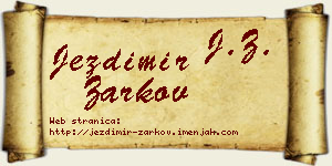 Jezdimir Žarkov vizit kartica